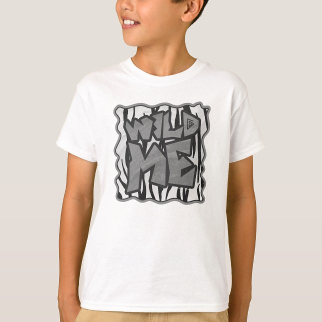 Vild Me Tiger Black and White Print Tee (Framsida)