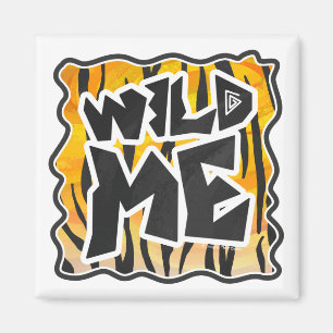 Vild Me Tiger Orange och Black Magnet