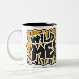 Vild Me Tiger Orange och Black Två-Tonad Mugg