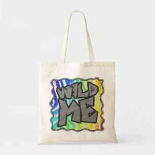 Vild Me Zebra Rainbow and White Print Tygkasse