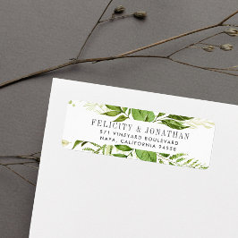Vild Meadow | Botanisk Returadress Etikett