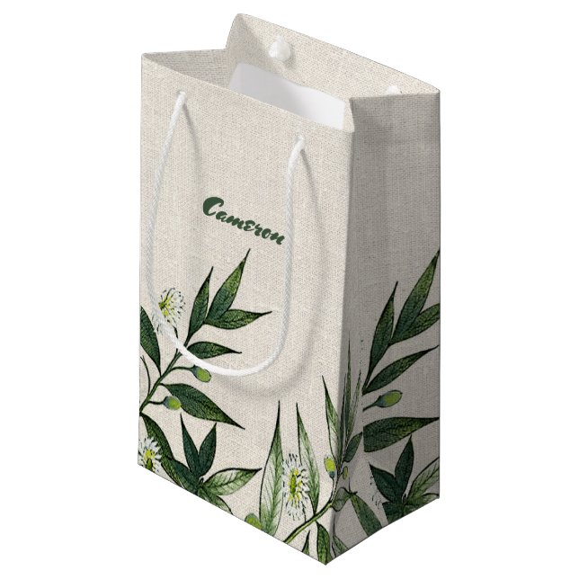 Vild Meadow | Botaniska Bröllop Gift Bags (Framsidan Vinklad)