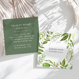 Vild Meadow | Botaniskt Ram Fyrkantigt Visitkort