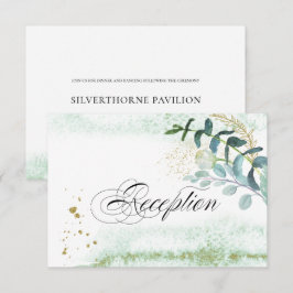 Vild Meadow | Grönt botaniskt bröllop mottagning Inbjudningar