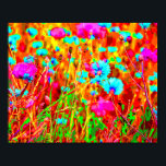 Vild Meadow in Bloom Pop Art Poster<br><div class="desc">Vild Meadow in Bloom in Pop Art Stil.</div>