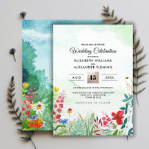Vild Meadow | Inbjudan till sommarträdsbröllop