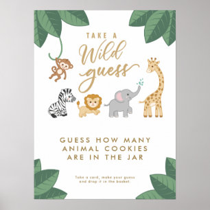 VILD med Excitement Safari Guessing Game Poster