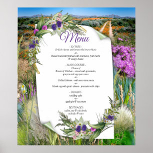 Vild Miljövänliga gräs och Vår blommor Poster