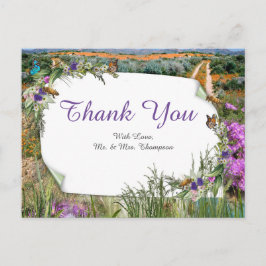 Vild Miljövänliga gräs och Vår blommor Vykort