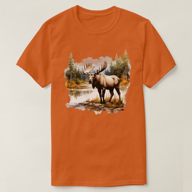Vild Moose TShirt 14 T Shirt (Design framsida)