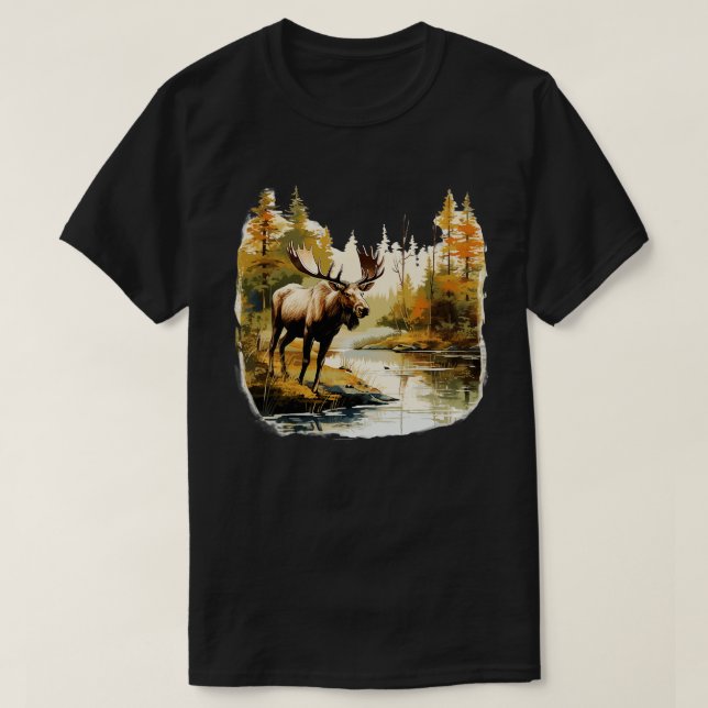 Vild Moose TShirt 1 T Shirt (Design framsida)