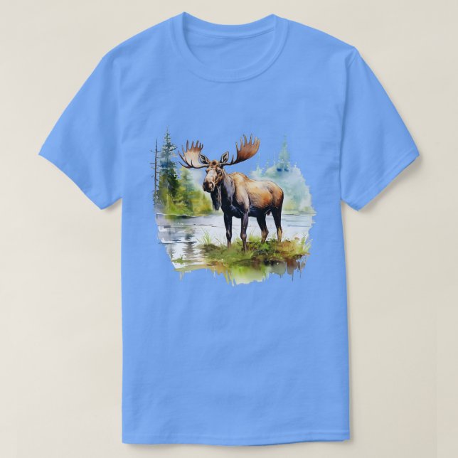 Vild Moose TShirt T Shirt (Design framsida)
