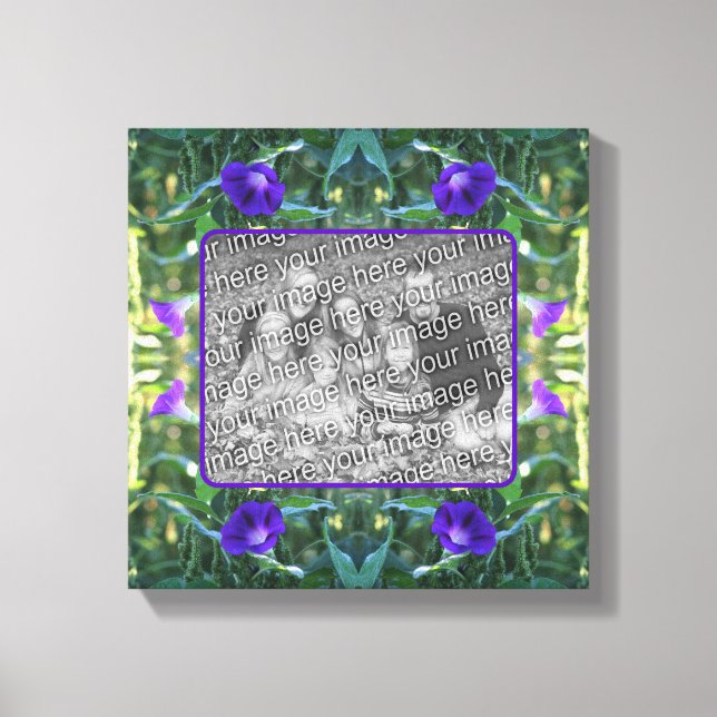 Vild Morgonglasblommor Skapar ditt eget foto Canvastryck (Framsida)
