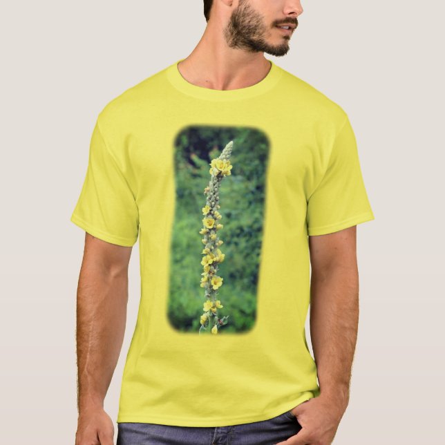 Vild Mullein-blomning T Shirt (Framsida)
