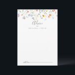 Vild Multifärgad Blommigt Bröllop Rådkort<br><div class="desc">Det här multifärgad bröllop-kortet för blommigt i vild är perfekt för ett rustiskt bröllop. Utformningen har vattenfärgsblommor, rosa, lila, marin och vit elegant med emerald grönt löv. De här korten är perfekter för bröllop, möhippa, babydusch, studentfest och mycket mer. Anpassa korten med namn från bruden och brudgummen, blivande föräldrar eller...</div>