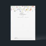 Vild Multifärgad Blommigt Bröllop Rådkort<br><div class="desc">Det här multifärgad bröllop-kortet för blommigt i vild är perfekt för ett rustiskt bröllop. Utformningen har vattenfärgsblommor, rosa, lila, marin och vit elegant med emerald grönt löv. De här korten är perfekter för bröllop, möhippa, babydusch, studentfest och mycket mer. Anpassa korten med namn från bruden och brudgummen, blivande föräldrar eller...</div>