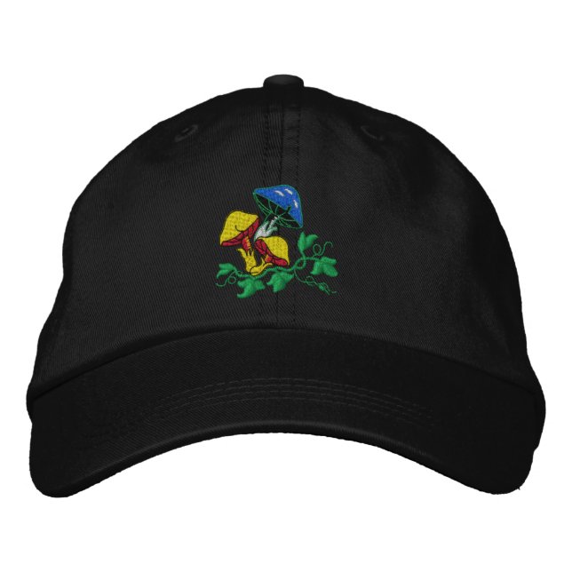 Vild Mushroom Embroized Cap Broderad Keps (Framsida)