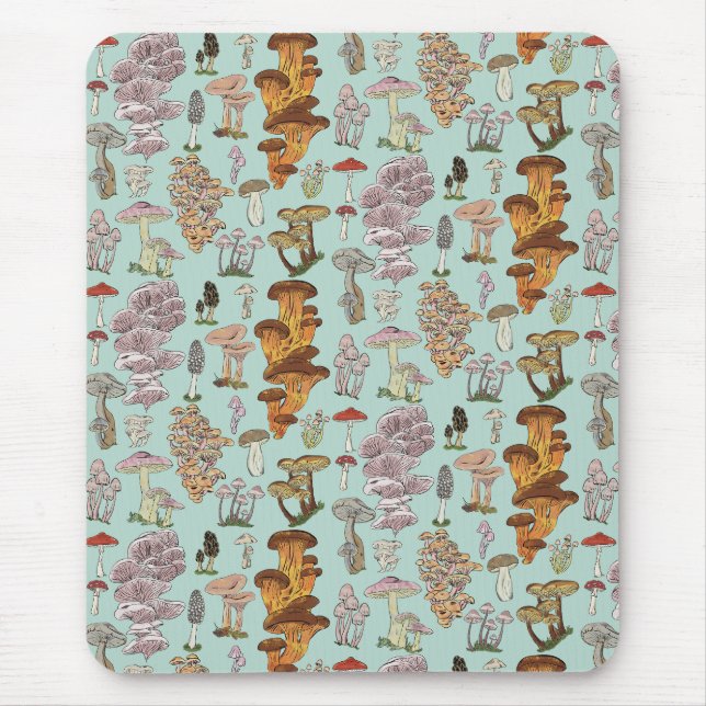 Vild Mushroom Mousepad Musmatta (Framsidan)