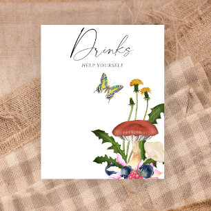 VILD MUSHROOMS BABY SHOWER Drinks Poster