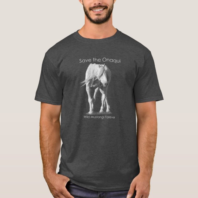 Vild Mustangs Forever T-Shirt (Framsida)