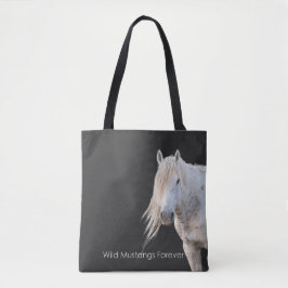 Vild Mustangs Forever Tote Bag Tygkasse