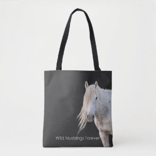 Vild Mustangs Forever Tote Bag Tygkasse