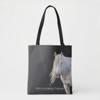 Vild Mustangs Forever Tote Bag Tygkasse