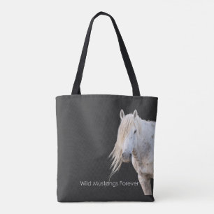 Vild Mustangs Forever Tote Bag Tygkasse