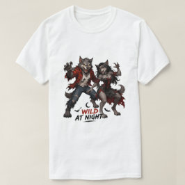 Vild natt varulvspar t shirt