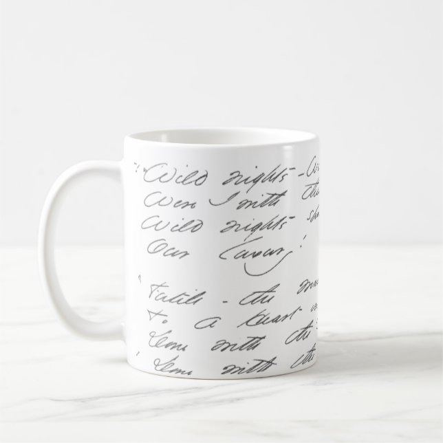 Vild nätter, vild nätter Manuscript Kaffemugg (Vänster)