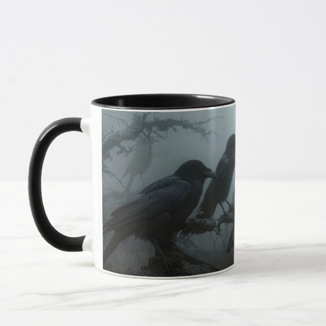Vild Nature Kråka-Raven Coffee Mugg (Vänster)