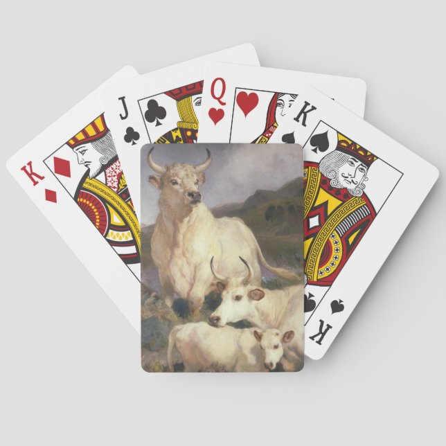 Vild Nötkreatur av Chillingham (Kor) Casinokort (Baksidan)