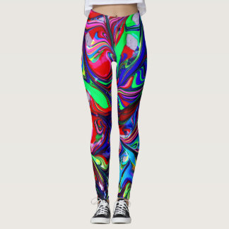 Vild- och Crazy-abstrakt design Leggings