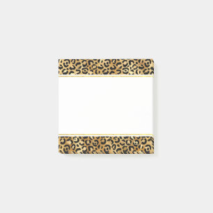 Vild och exotisk leopard Skriv ut Mönster Post-it Block
