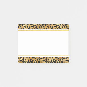 Vild och exotisk leopard Skriv ut Mönster Post-it Block