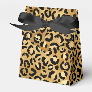Vild och exotisk leopard Skriv ut Mönster Presentaskar