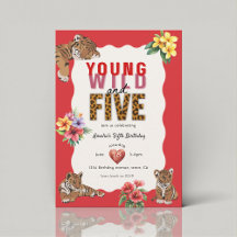 Vild och Fem Tiger Cubs Djungelfest