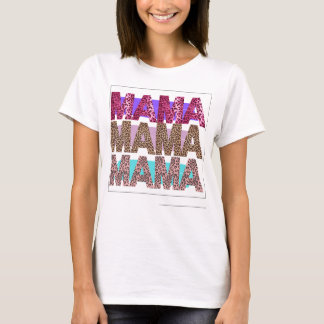 Vild och fetstil för mamma t shirt