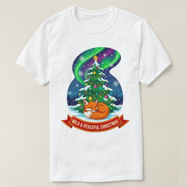 Vild och fredlig julklapp t shirt (Design framsida)