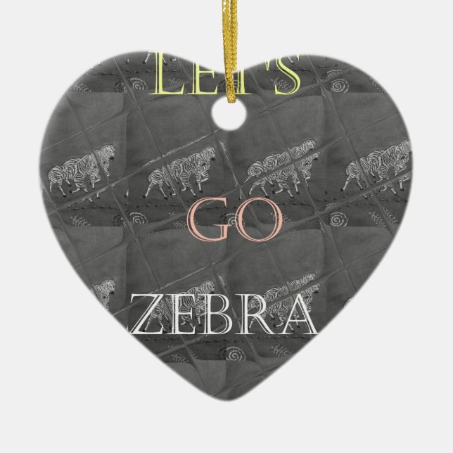 Vild och Free Låt oss Go! Julgransprydnad Keramik (Framsidan)