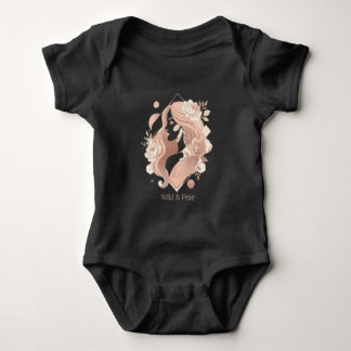 Vild och fri estetisk Boho Linje Konst Kvinnor T-S T Shirt
