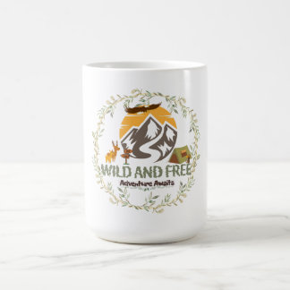 🌲 Vild och fritt Äventyr Mugg - Starta din dag