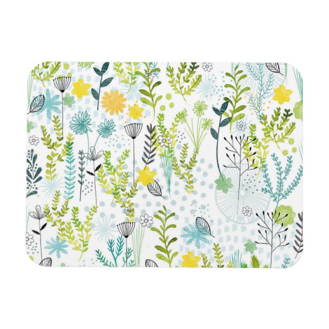 Vild och fritt Mönster Magnet (Horisontell)