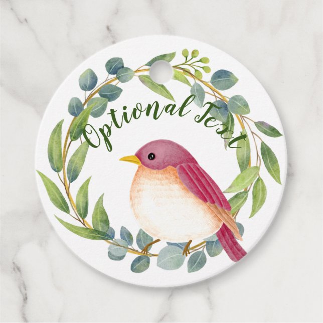 Vild och fritt Sång Bird Gåvor Etiketter (Framsida)