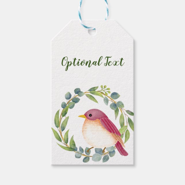 Vild och fritt Sång Bird Presentetikett (Framsidan)