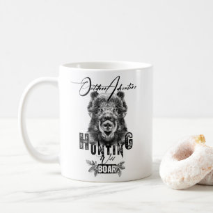 Vild- och galjakt, utomhus äventyr kaffemugg