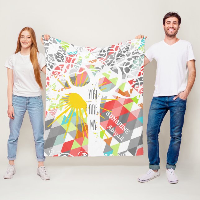 Vild och gratis är du min solsken fleecefilt (På plats)