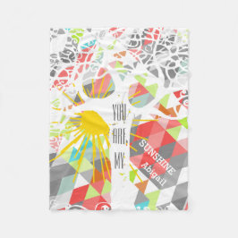 Vild och gratis är du min solsken fleecefilt