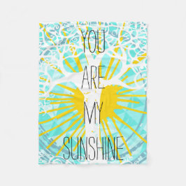 Vild och gratis är du min solsken fleecefilt