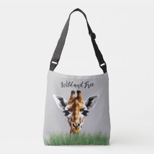 Vild och gratis Giraffe Crossbody Bag Axelväska